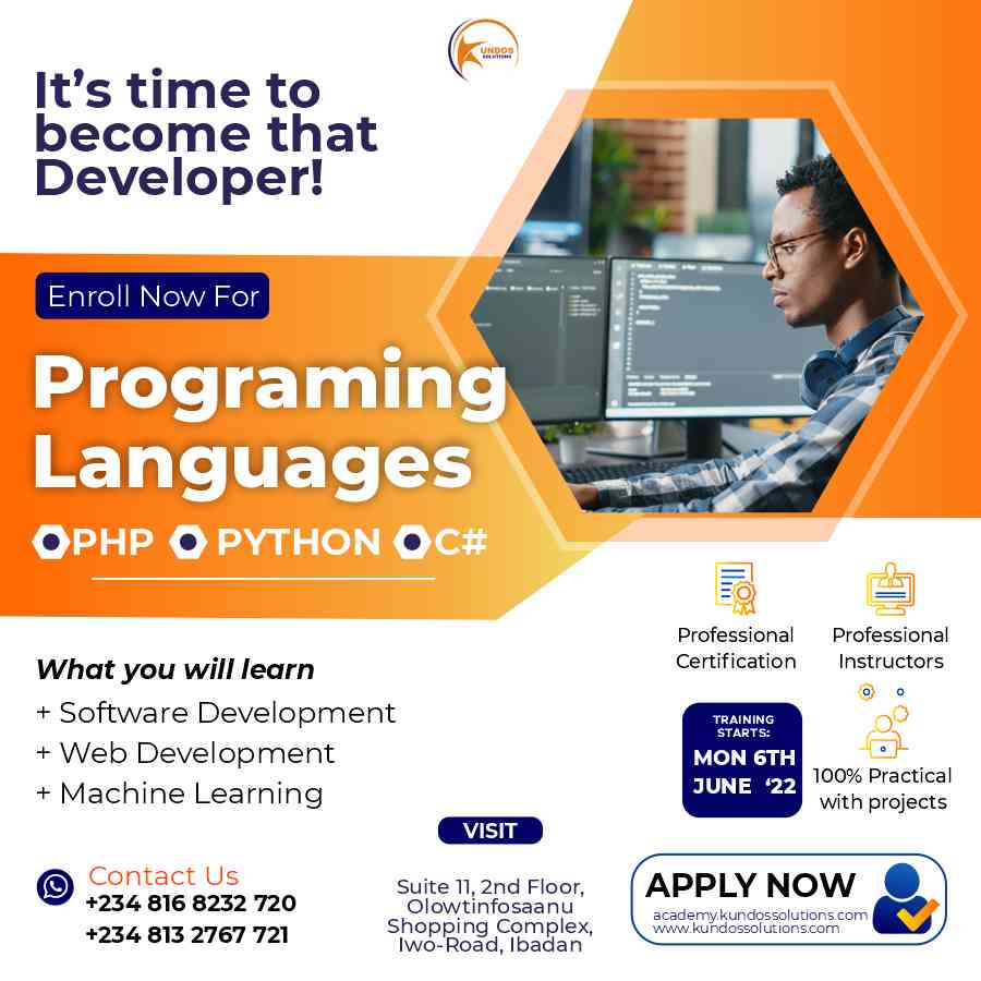 KS ACADEMY - IT school (Software development, web design, graphics design & digital marketing training in Ibadan picture